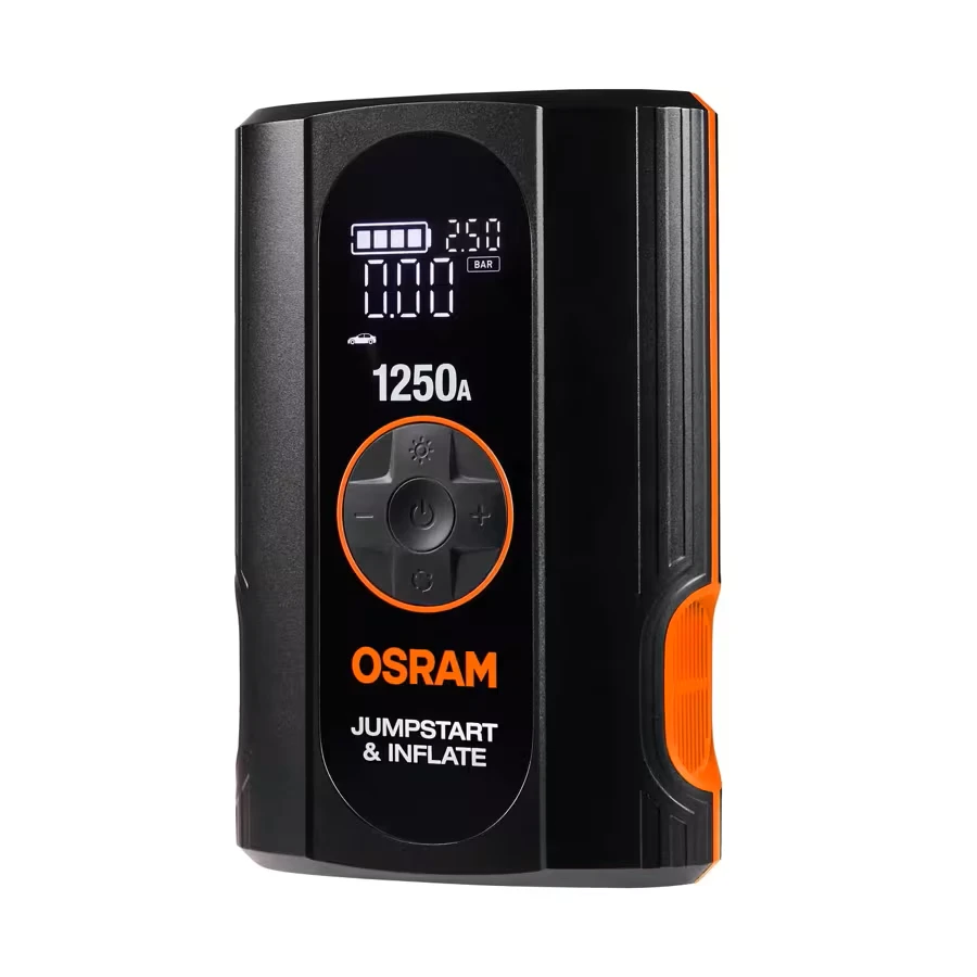 Osram akumuliatoriaus paleidėjas (booster) su kompresoriumi BATTERYjumpstart 1250A OJSTI030