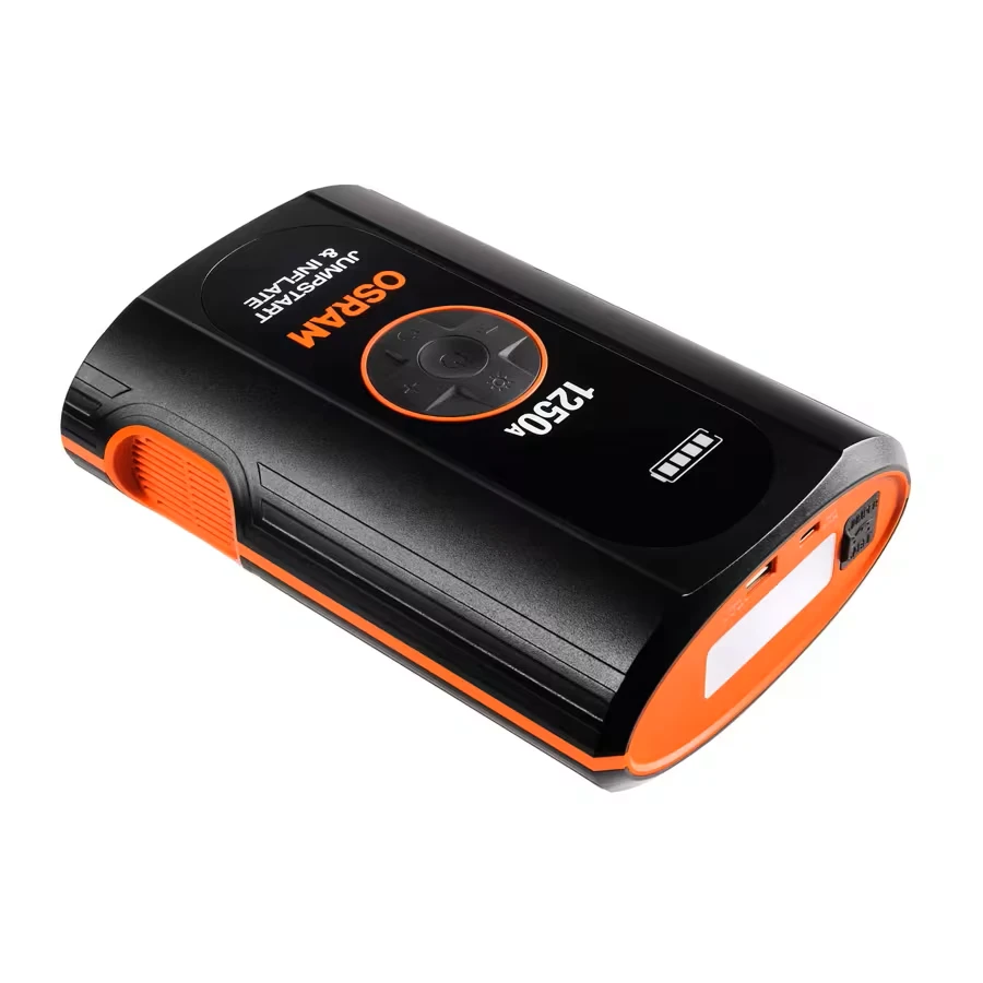Osram akumuliatoriaus paleidėjas (booster) su kompresoriumi BATTERYjumpstart 1250A OJSTI030