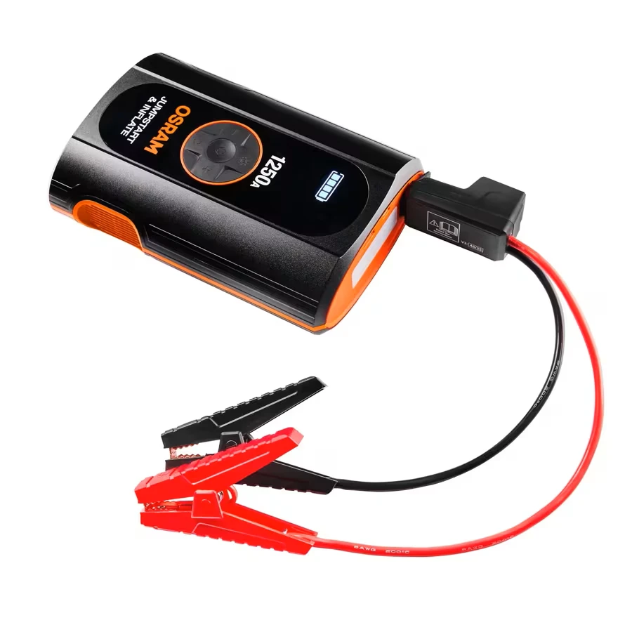 Osram akumuliatoriaus paleidėjas (booster) su kompresoriumi BATTERYjumpstart 1250A OJSTI030