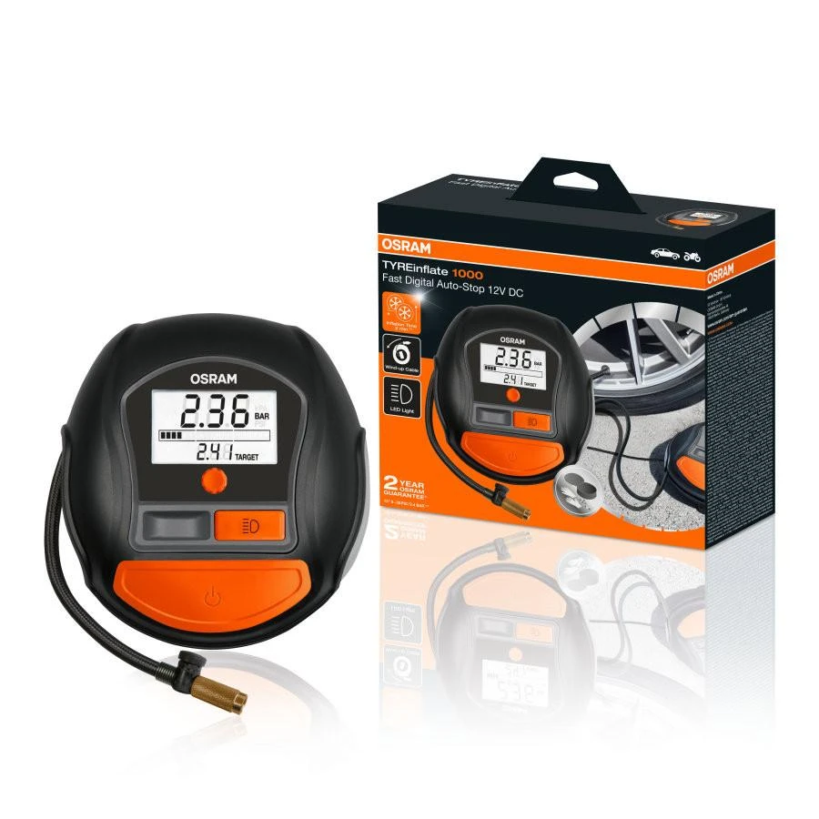 Osram kompresorius | elektrinė pompa TYREinflate 1000 | OTI1000