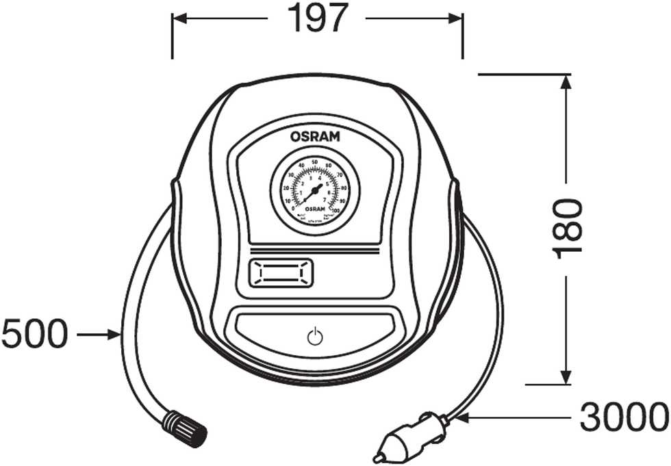 Osram elektrinė pompa TYREinflate 200 OTI200
