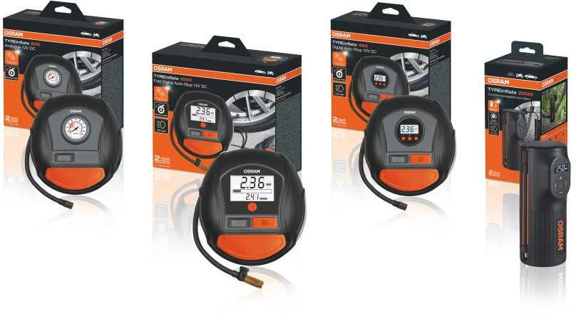 Osram elektrinė pompa TYREinflate 400 su kabeliu 2 metų garantija