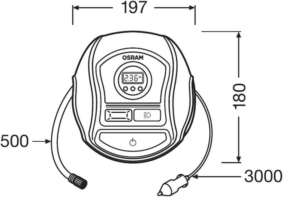 Osram elektrinė pompa TYREinflate 450 OTI450