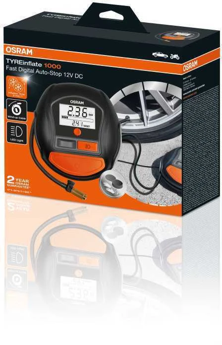 Osram kompresorius | elektrinė pompa TYREinflate 1000 | OTI1000