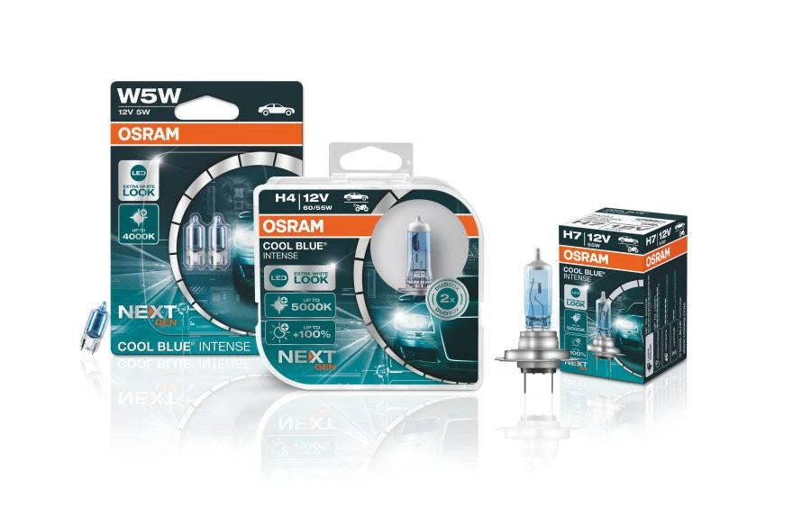 Osram lemputės COOL Mėlynas H4 Intense +100% NEXT gen