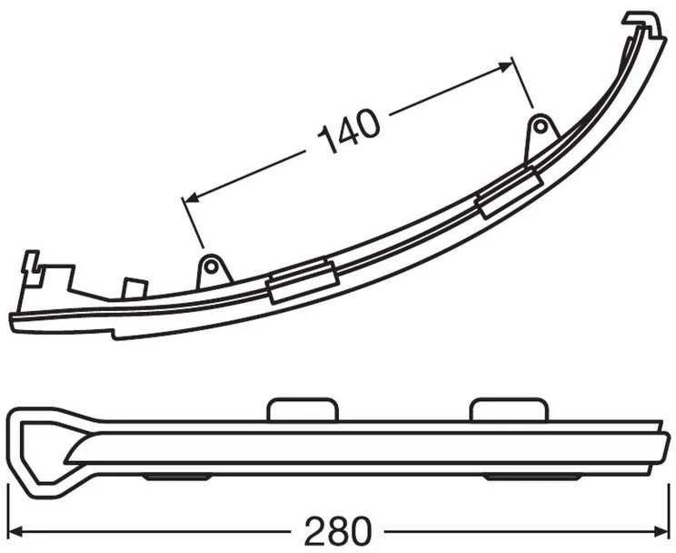 LED Posūkio žibintai OSRAM DMI (2 vnt.) VW Golf VII, Touran - Balta