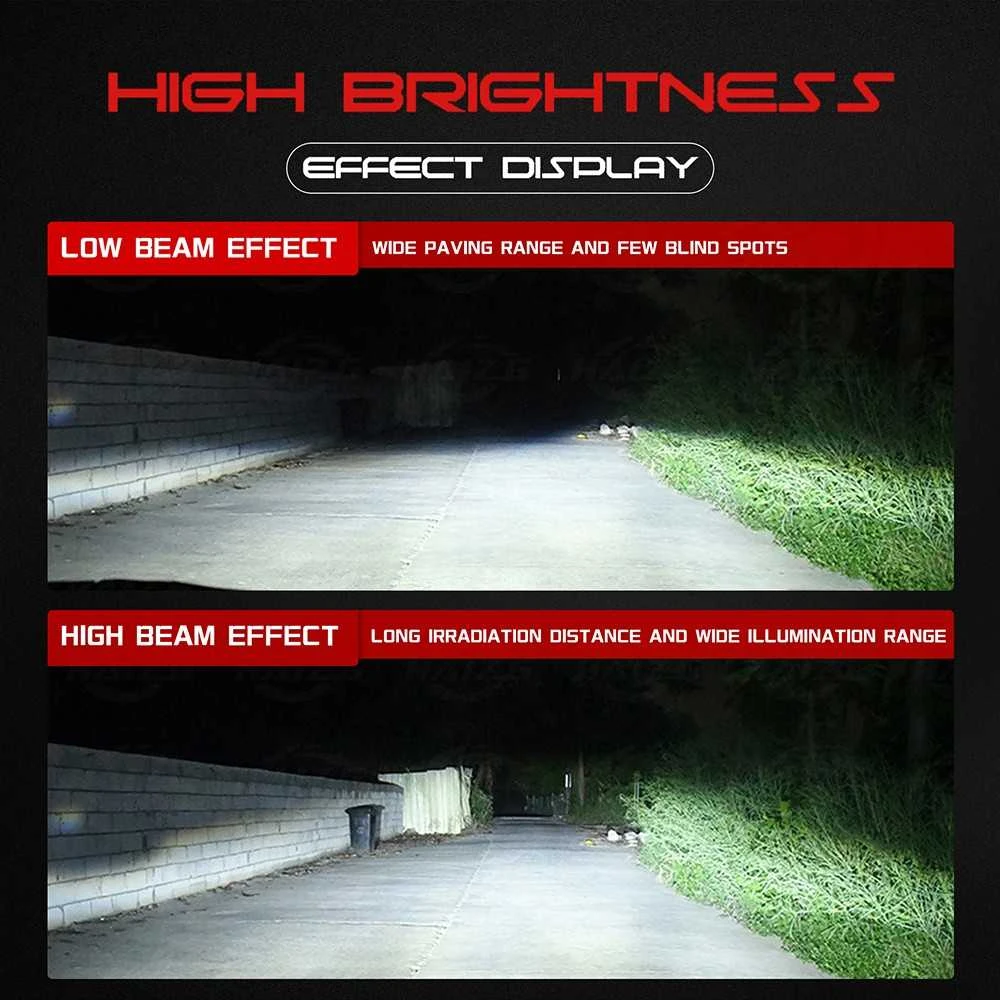 Rutense LED D4S lemputės +580% šviesos 12000LM CANBUS