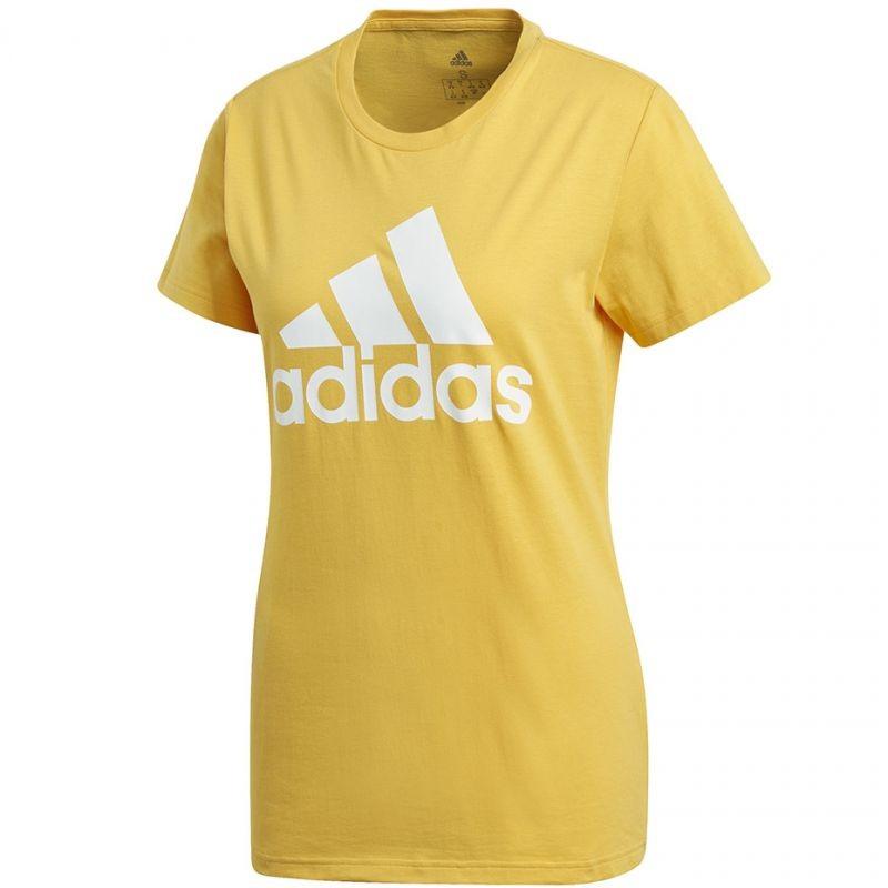 Adidas Badge of Sports W FT9684 sportiniai marškinėliai (75916) (Geltona  spalva) | Varle.lt