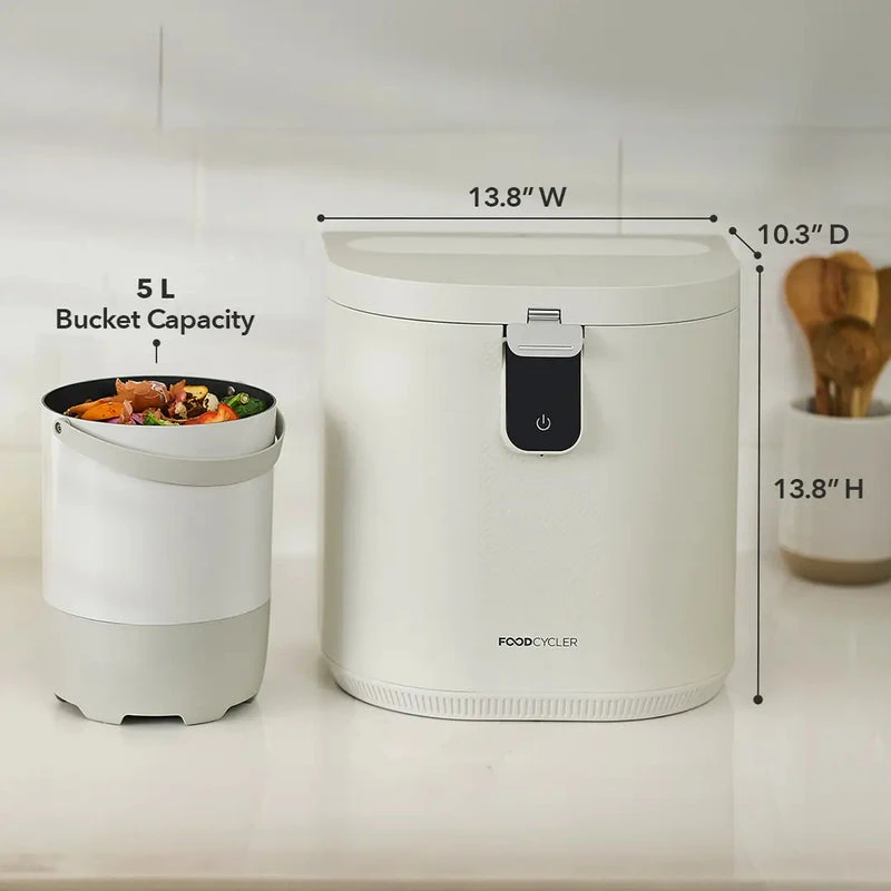 FoodCycler® Eco 5™ bio atliekų perdirbėjas, baltos spalvos