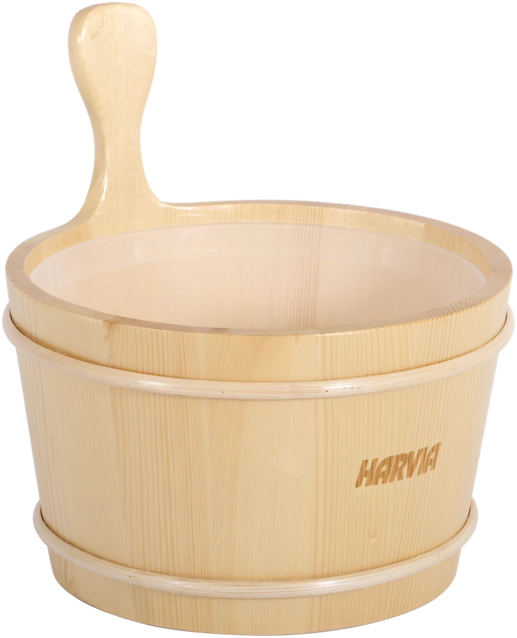 4L wooden bucket + plastikas pot