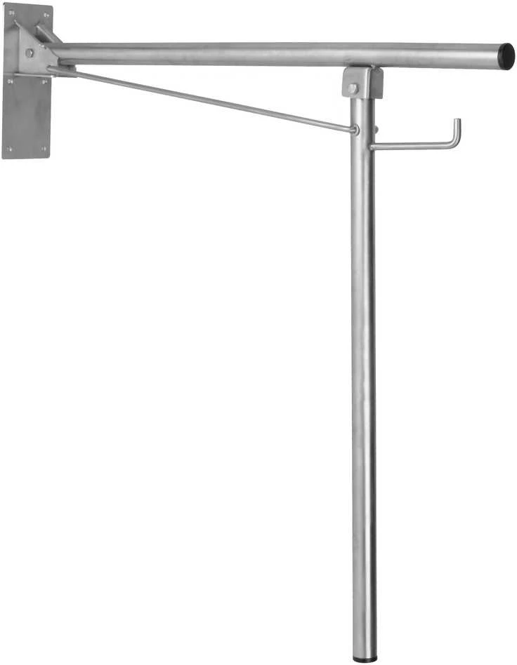 atbalsta rokturis Medinox, paceļams, ar atbalstu pret grīdu, 821x750 mm, matētsnerūsējošais tērauds