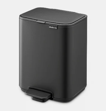 Brabantia atkritumu tvertne ar pedāli Bo, 4l, mineral infinite pilkas
