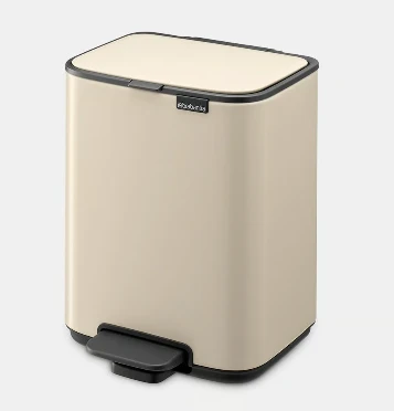 Brabantia atkritumu tvertne ar pedāli Bo, 4l, soft beige