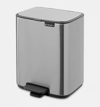 Brabantia atkritumu tvertne ar pedāli Bo, 7l, matt steel FPP