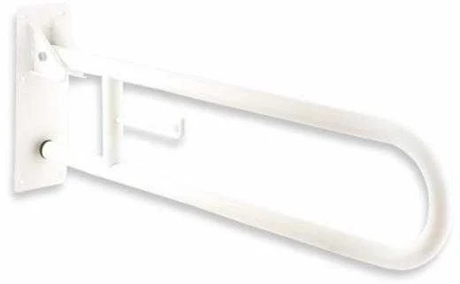 Atlenkiamas ranktūris su popieriaus laikikliu 738mm, baltas