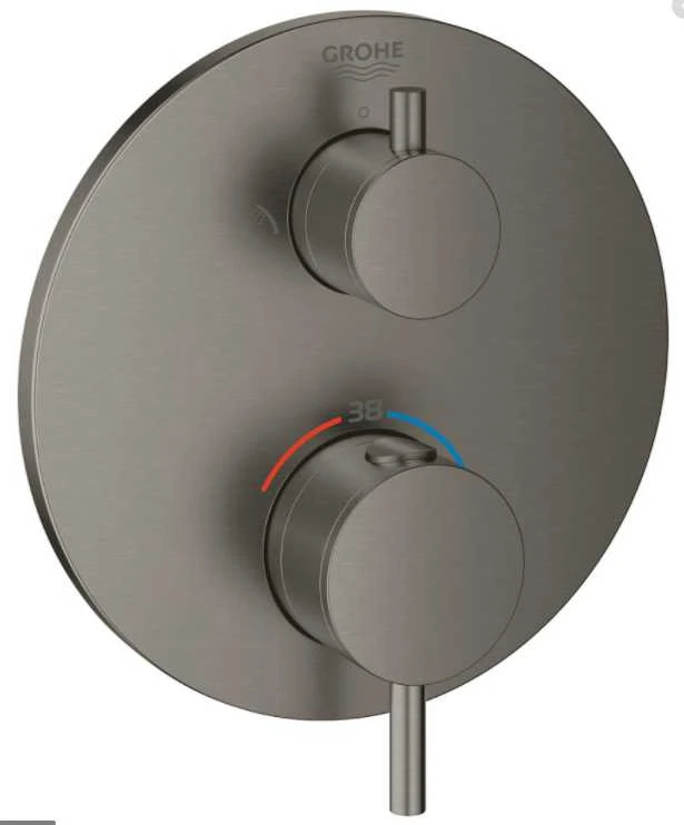 Grohe Atrio termostatinis dušo maišytuvas. brushed hard graphite
