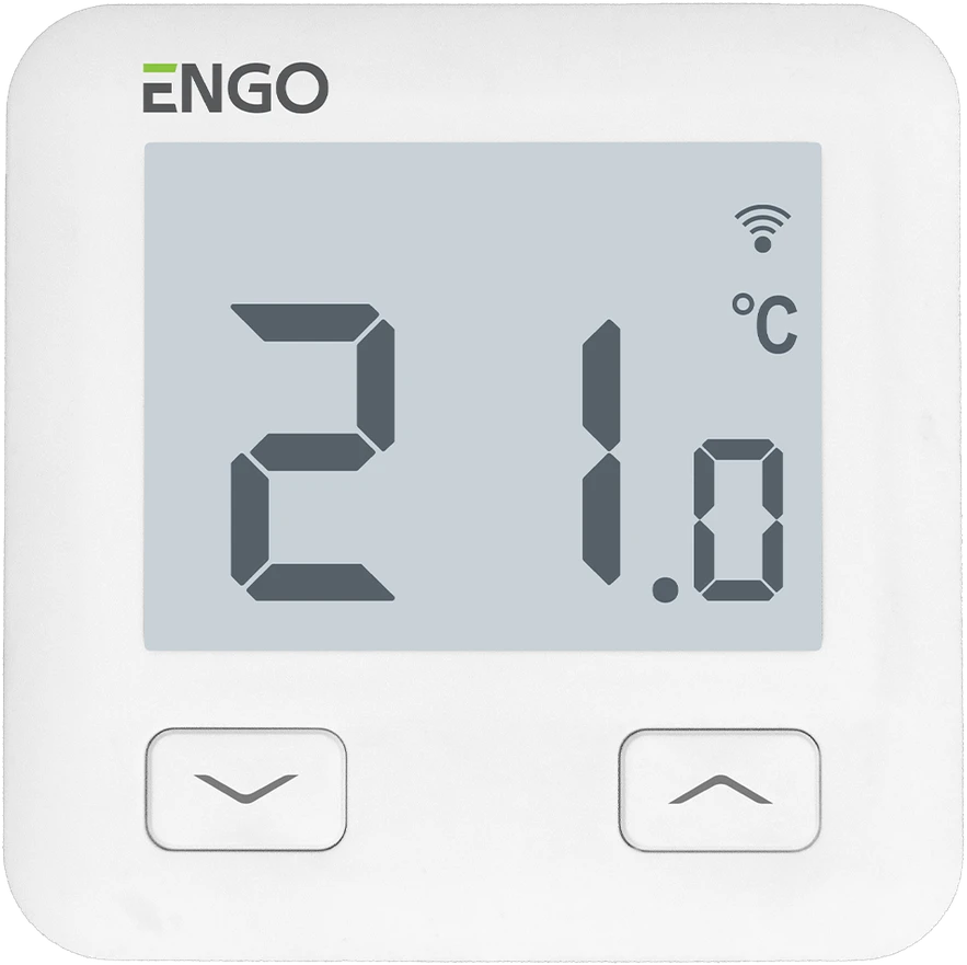 Engo Controls Belaidis temperatūros reguliatorius E10-W, 230 V, baltas