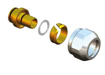 HERZ VUA-50 DE LUXE 22mm jungtis, d16 plastikiniam vamzdžiui