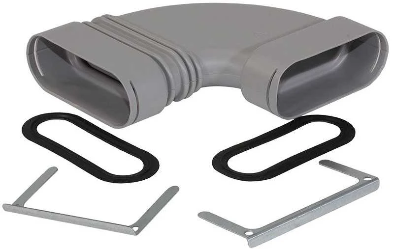 Zehnder ComfoTube Līkums flat 51, 90*, horizontāls