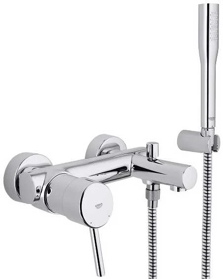 Grohe Concetto new sieninis vonios maišytuvas su dušu. chromas