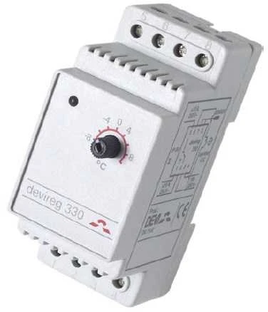 Danfoss Devireg 330 -10...+10°C, 16A, DIN, ar grīdas sensoru