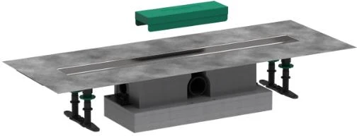 Hansgrohe dušas kanāls ar trapu uBox Universal, 900 mm, DN50, horizontāls