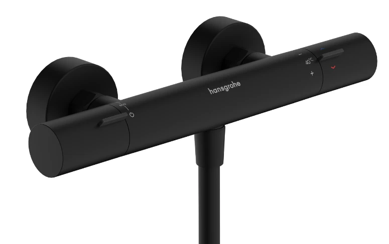 Hansgrohe Ecostat Fine dušo termostatas, matinis juodas