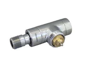 Ekskliuz. termostatinis ventilis 1/2", tiesus, chromas