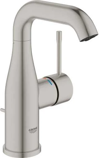 Grohe Essence M praustuvo maišytuvas su dugno vožtuvu, supersteel