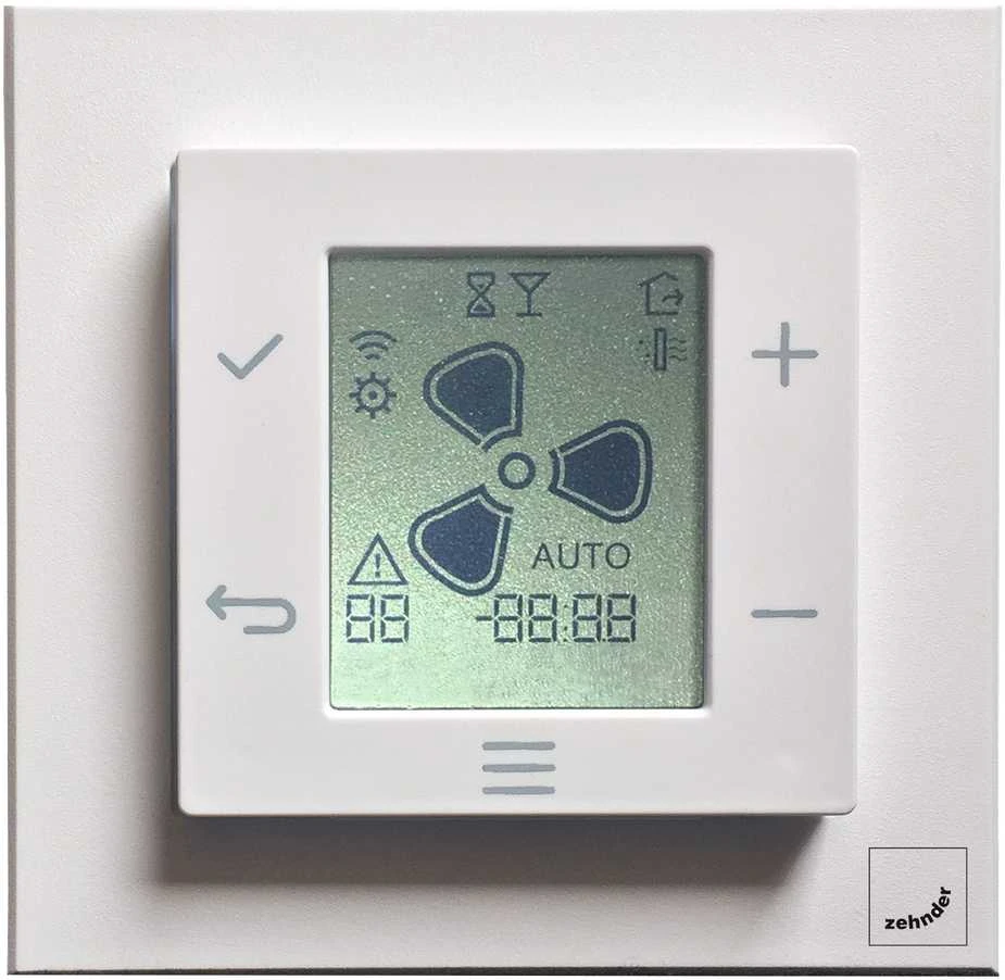 Zehnder EVO Sense bezvadu vadības pults ar LCD ekrānu