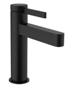 Hansgrohe Finoris 110 praustuvo maišytuvas su pop-up, matinis juodas