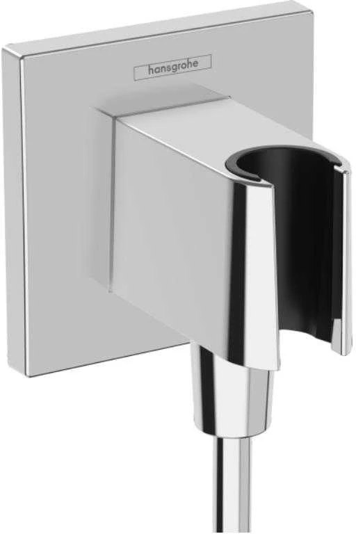 Hansgrohe FixFit E dušo galvutės laikiklis su vandens išvadu, chromas