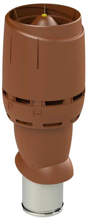 FLOW izolēts ventilācijas izvads 160P/IS/500, ķieģeļsarkans