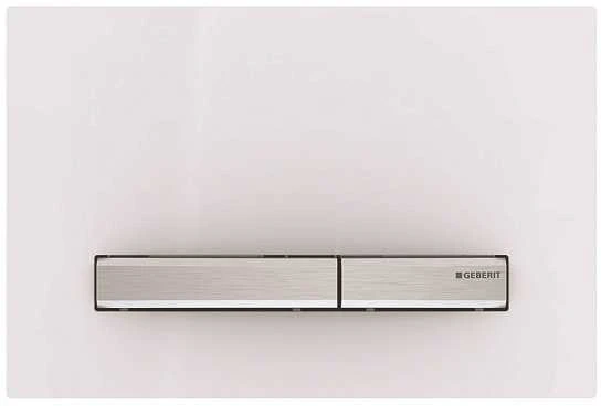 Geberit taustiņš Sigma50, 266x164 mm, balts/hroms