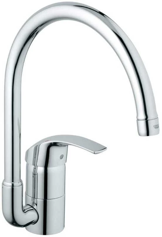 Grohe Euroeco virtuvinis maišytuvas su aukštu snapeliu.chromas