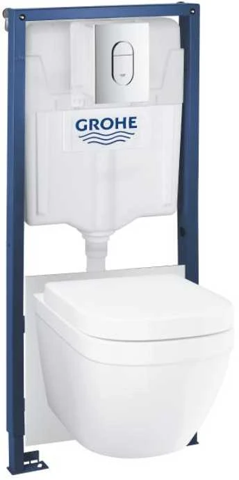 WC komplektas su potinkiniu rėmu GROHE Euro keramikinis WC 39536000
