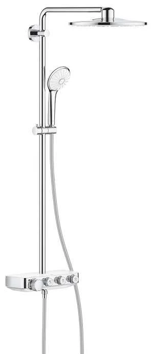Grohe SmartControl Euphoria Duo 310 termostatinė dušo sistema, chromas/balta
