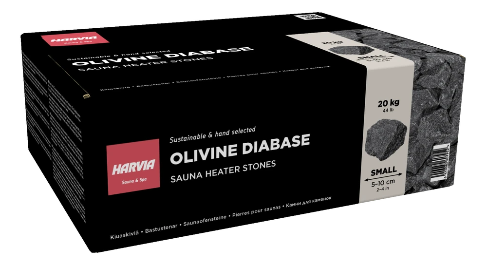 Saunos akmenys HARVIA olivino diabaz, 5-10 cm,20kg