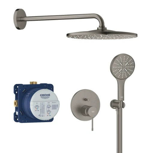 Grohe iebūvējamā dušas maisītāja komplekts Essence RS Mono 310, brushed hard graphite