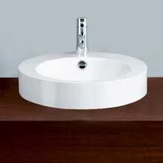 izlietne, d=450 mm, emaljēts tērauds, balta