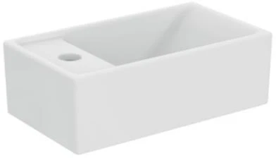 Ideal Standard TEMPO Rankų plovimo praustuvas 37 cm, čiaupo anga kairėje pusėje