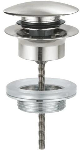 Grohe izlietnes push-open izplūde ar supersteel dekoratīvo vāciņu