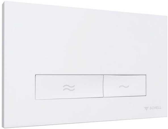 Konkav duo WC vandens nuleidimo mygtukas, 230x150 mm, baltas