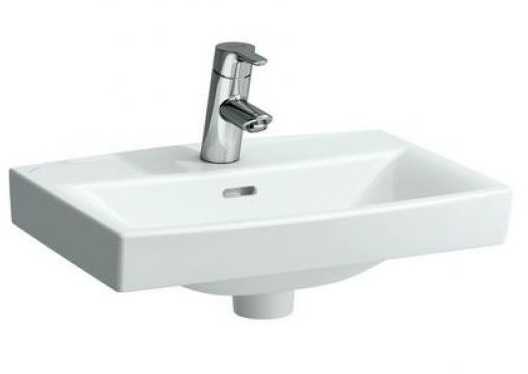 Laufen Pro Nordic praustuvas 60x42cm su maišytuvo anga, baltas