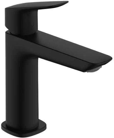 Hansgrohe Logis 110 Fine praustuvo maišytuvas su push-open, matinis juodas