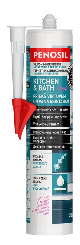 Penosil virtuvės ir vonios sanitarinis silikonas 310ml, baltas