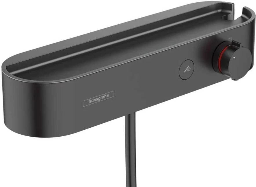 Hansgrohe Planšetė Select 400 termostatinis dušo maišytuvas, matinis juodas