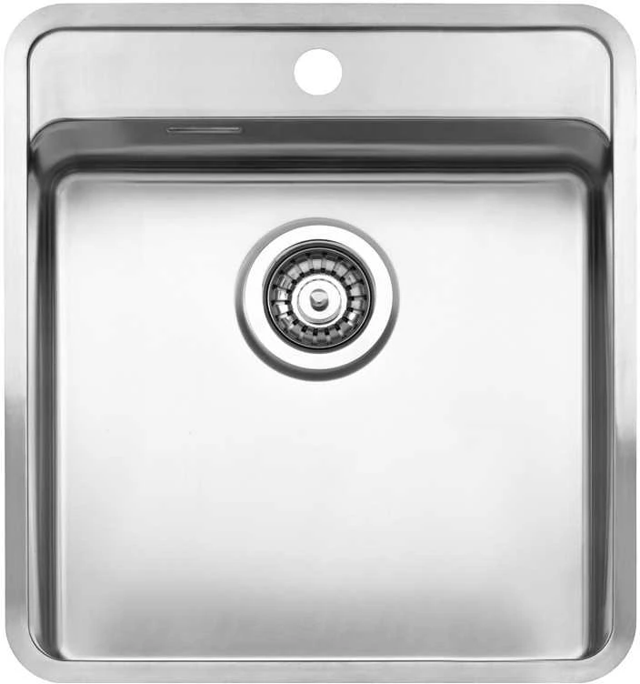 Lavabo Aps Tapwell Plautuvė Ohio 40x40, plieninė, su skyle maišytuvui, įleidžiama