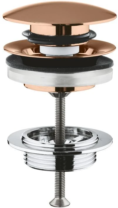 Grohe Praustuvo ventilis su push-open, brushed warm sunset