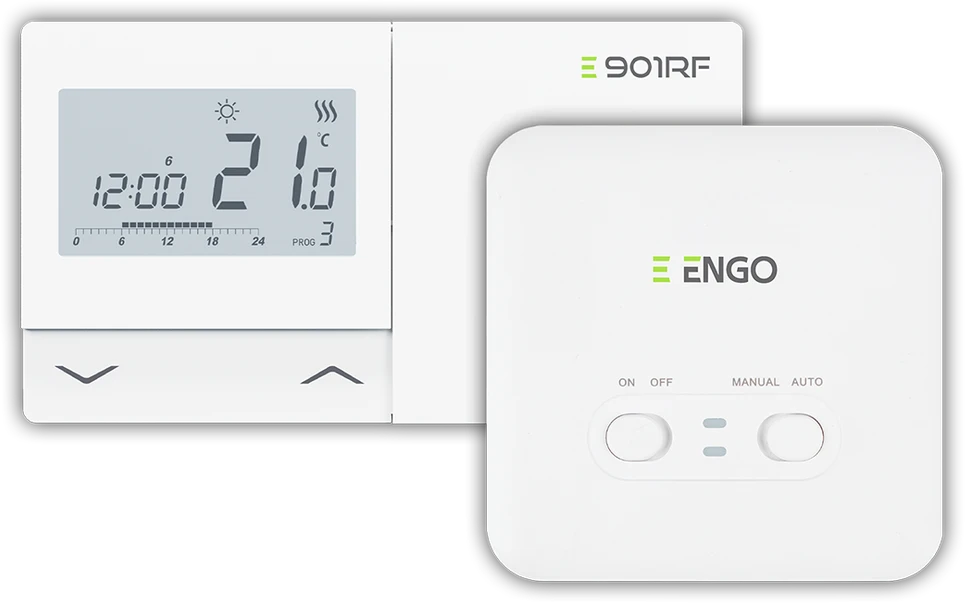 Engo Controls Engo E901 programuojamas belaidis 16A termostatas